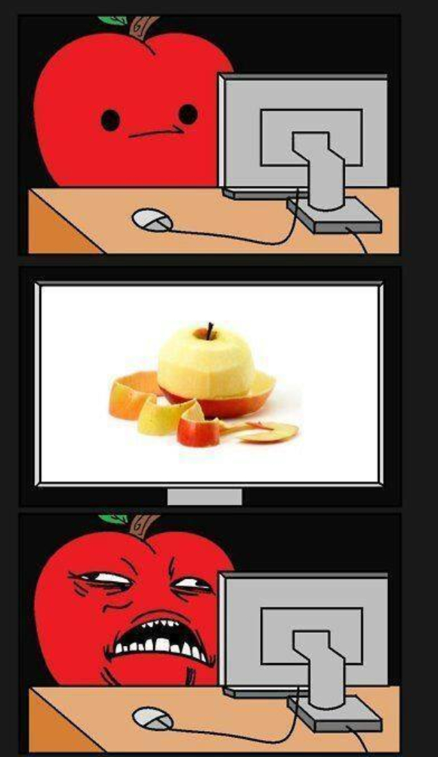 Naughty apple - meme
