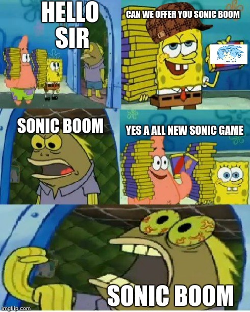 Sonic Boom the games were crap - meme