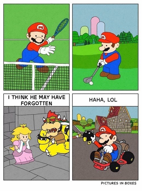 Mario they're waiting - meme
