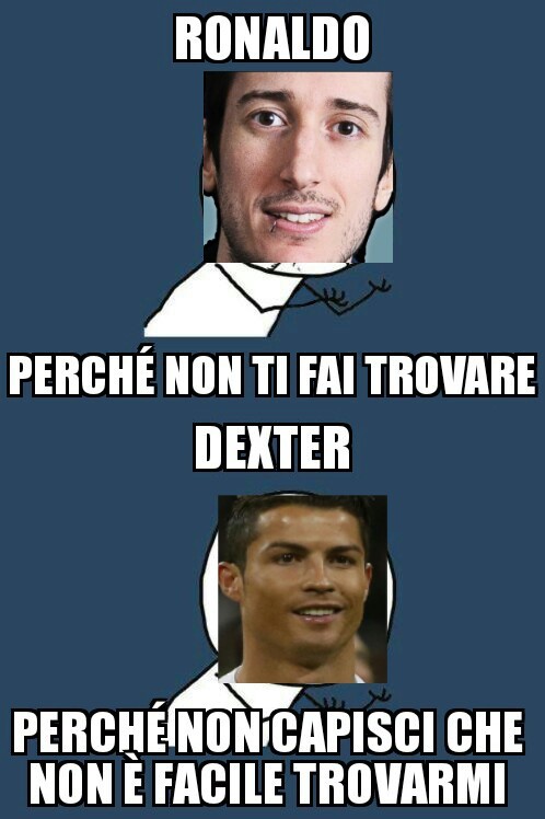 Dexter e Ronaldo - meme