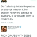 3rd comment is a seedless grape