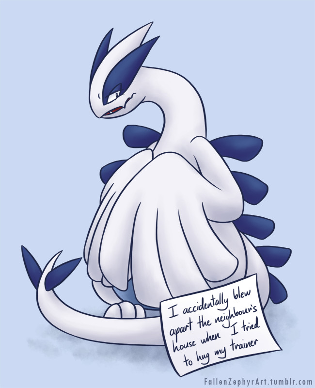 Lugia too stronk - meme