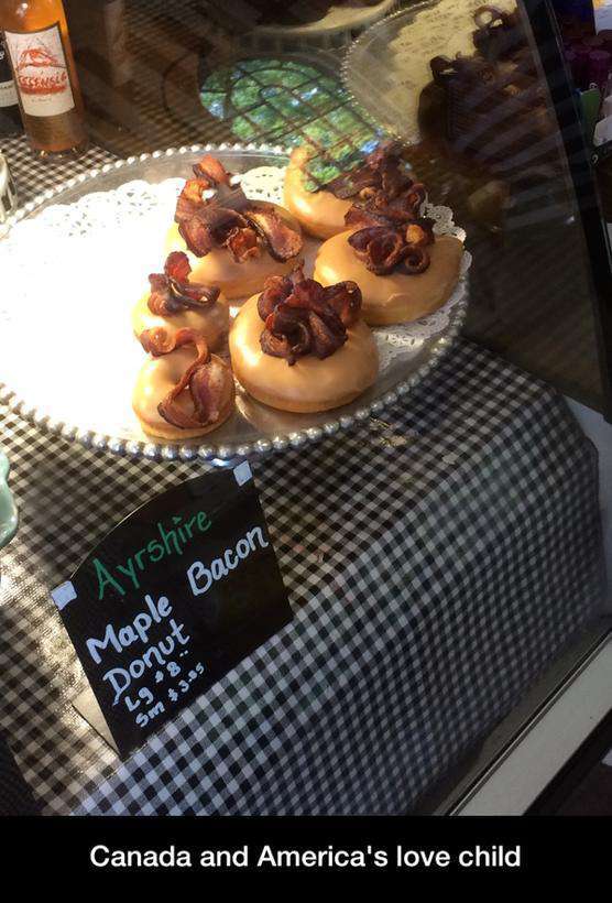 Maple bacon donut - meme
