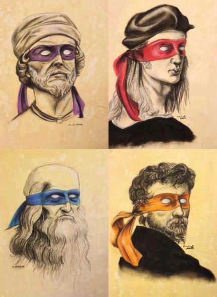 Leonardo, donatello, Miguel Ángel y el gran Rafael - meme