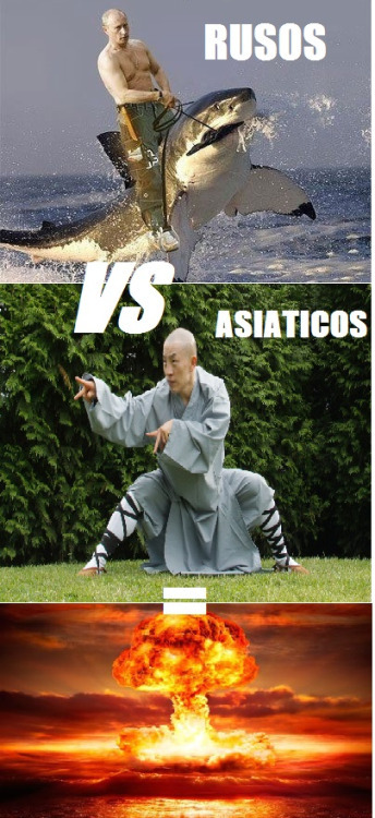 rusos vs asiáticos - meme