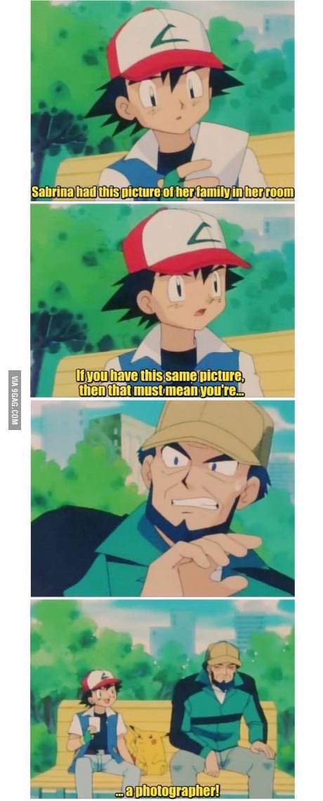 Ash is smart - meme