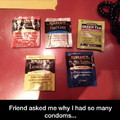 Tea flavored condoms?