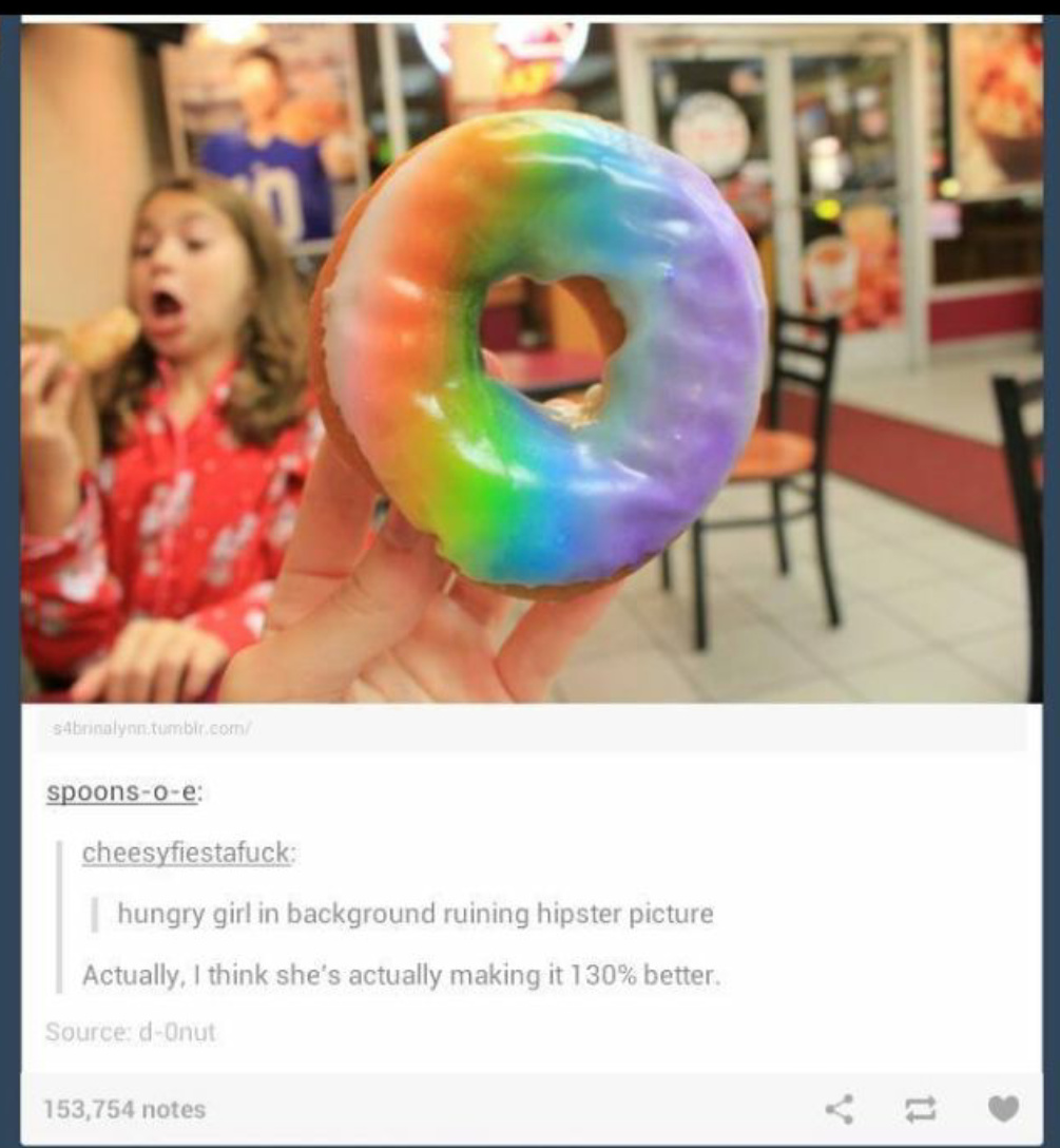 Rainbow donut! - meme