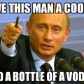 Putin Cookie and Vodka