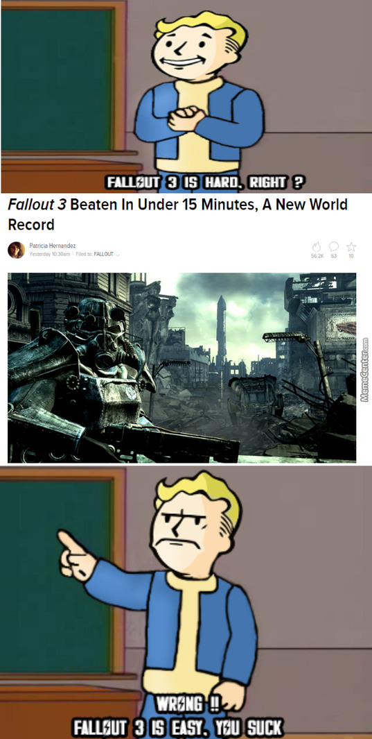 Fallout 3 remake? : r/FalloutMemes