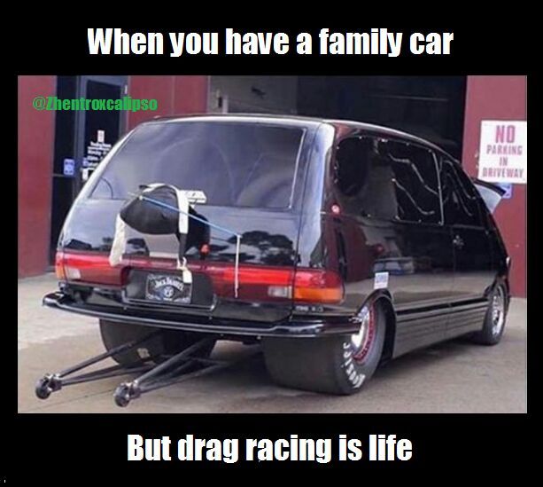 9 second drag car - meme