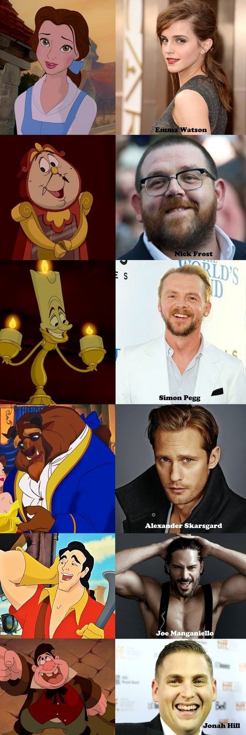 Beauty and the Beast Casting Suggestions - meme