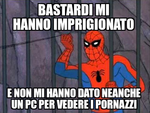 Povero spiderman - meme