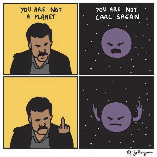 You are not a planet - meme