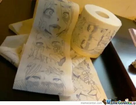 Du papier toilette pour otaku UN PETIT PEU "fétichiste de caca" .-. - meme