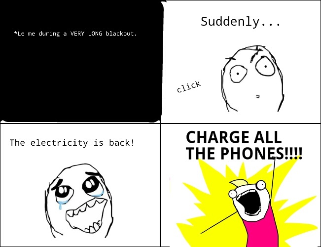 Charge All The Phones - meme