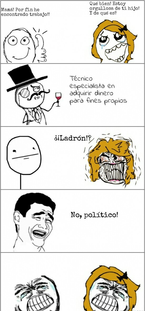 Esos loquillos los politicos. - meme