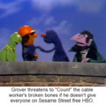 Grover doesn't mess around
