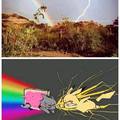Nyan cat vs pikachu