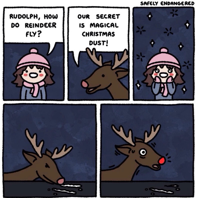 Rudolph the Rednose Crackhead - meme