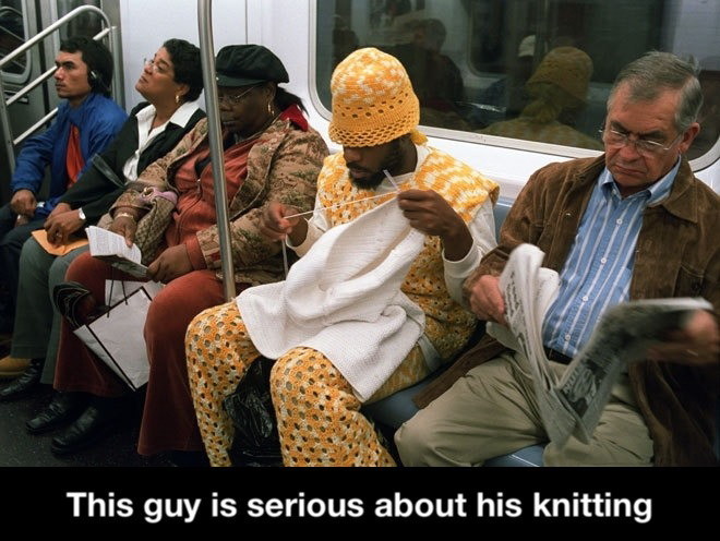 Serious knitting! - meme
