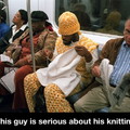 Serious knitting!