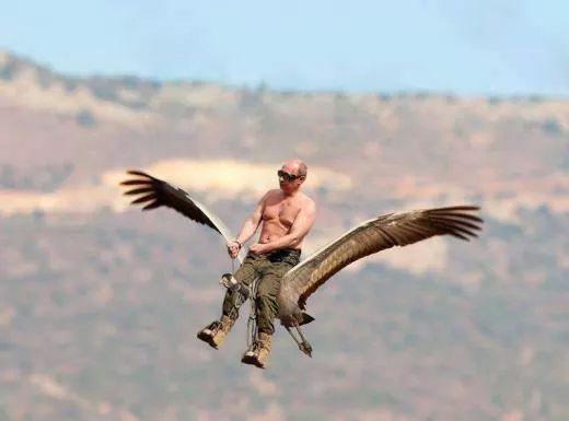 Photo exclusive de Poutine en vacance ! - meme