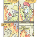 Fighting fire with fire.. Clever idea