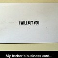 Funny barber