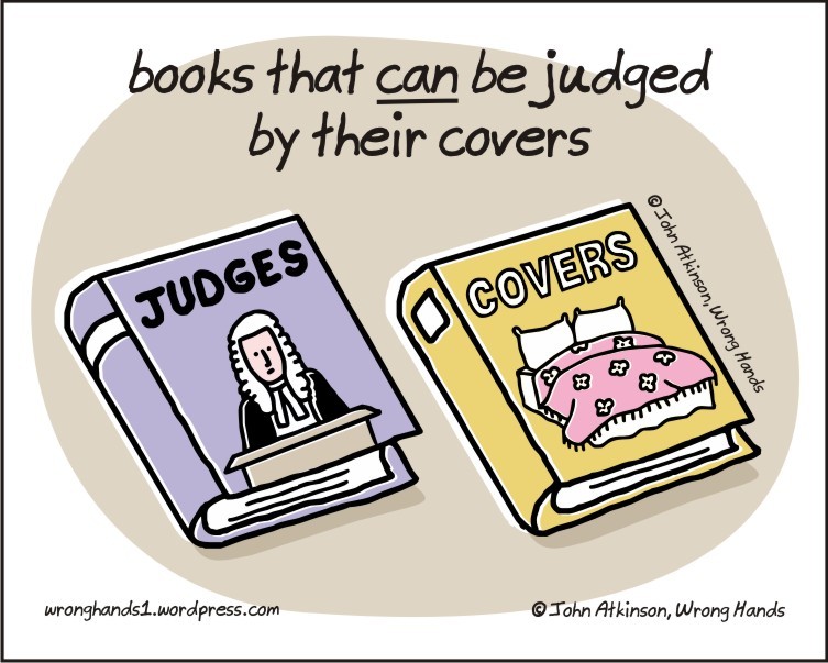 don't judge a book by its cover - meme