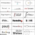 If famous scientists had logos