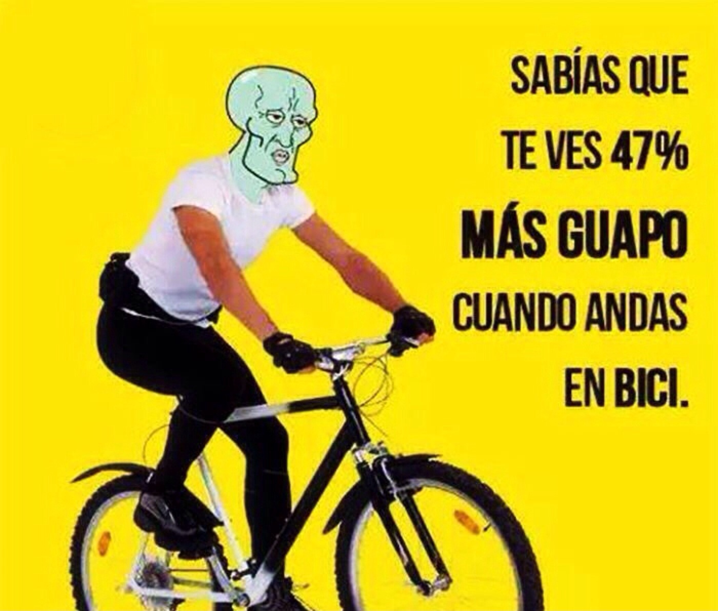 Anden en bicicleta ( ͡° ͜ʖ ͡°) - meme