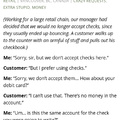 Customer is still a genius