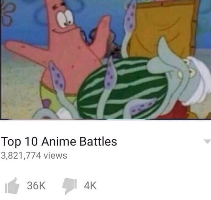 Spongebob is best anime - meme