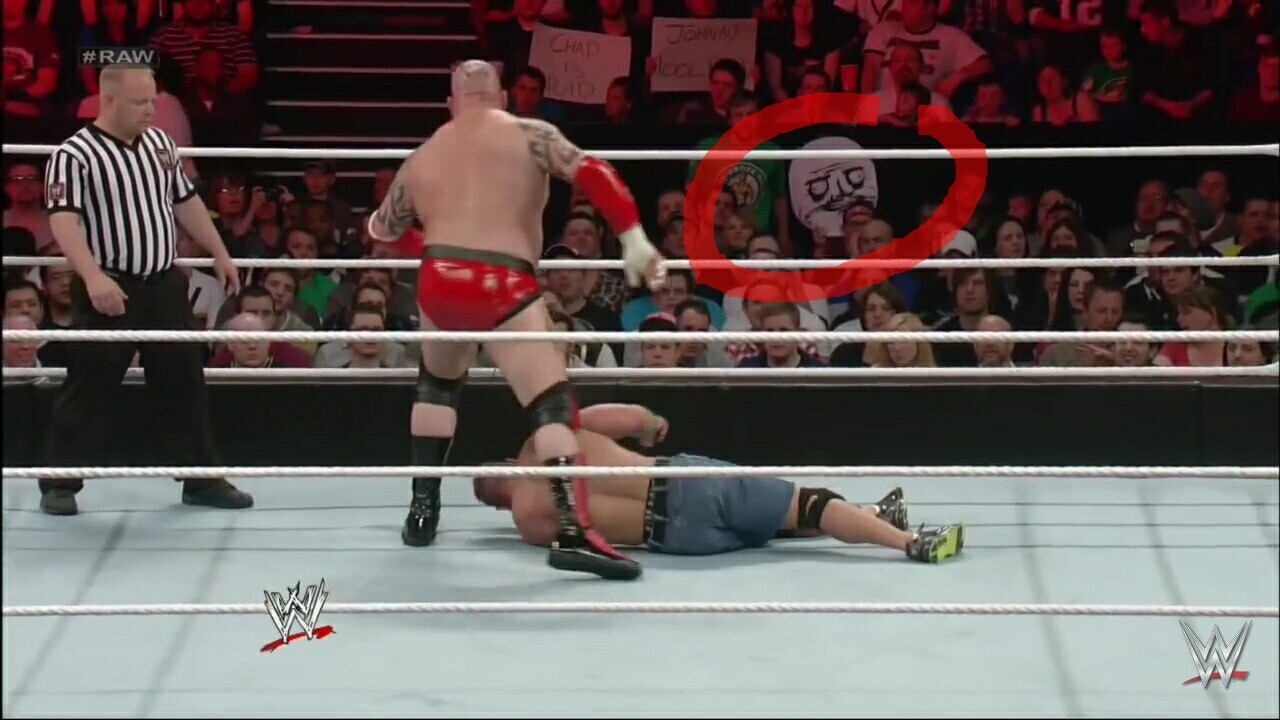 While you are watching a WWE match and you seen that - meme