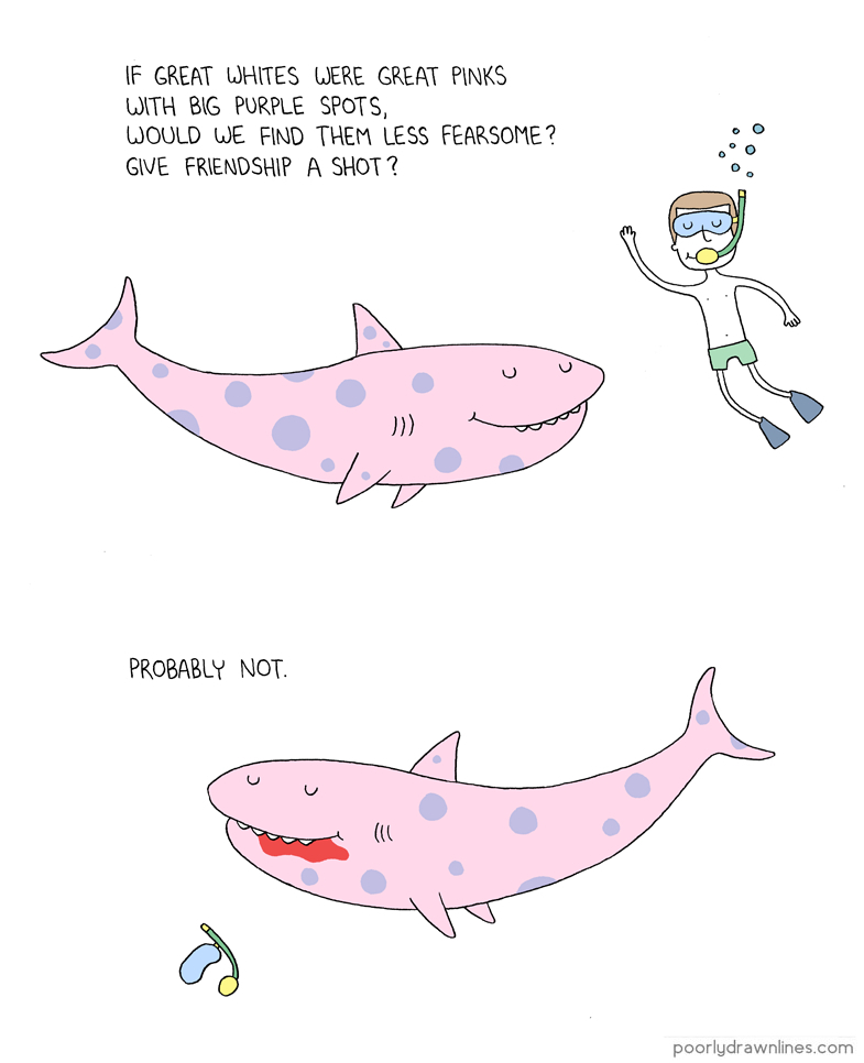 Hug a shark day - meme