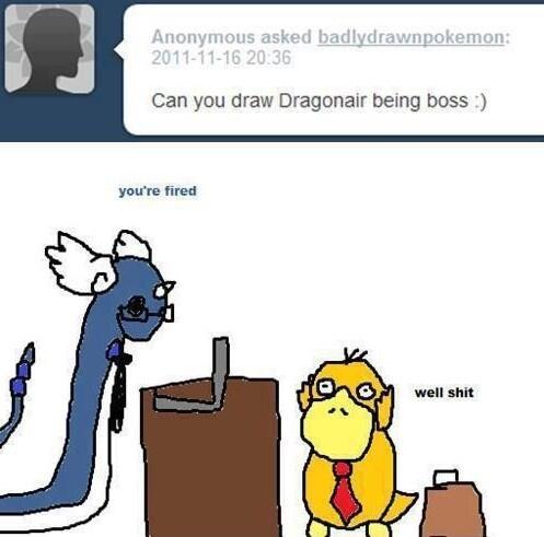 Dragonair being a boss xD - meme