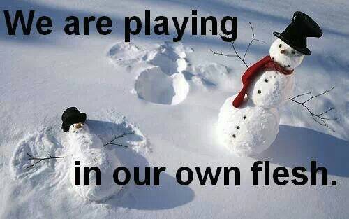 Snowmen are sick - meme