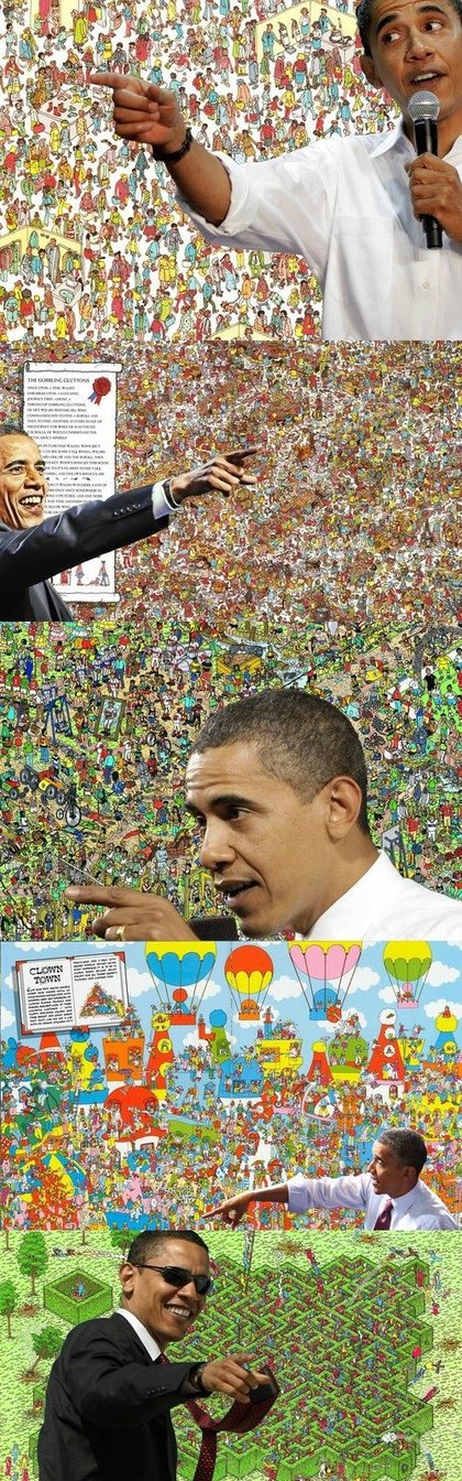 Obama vs wally - meme