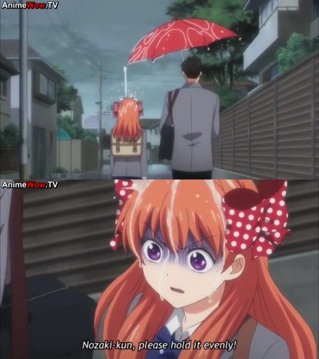 When you share an umbrella with someone - meme