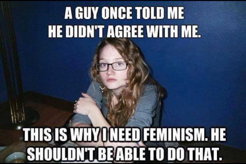 Feminism at it's finest - meme