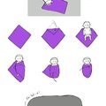 how to fold a baby