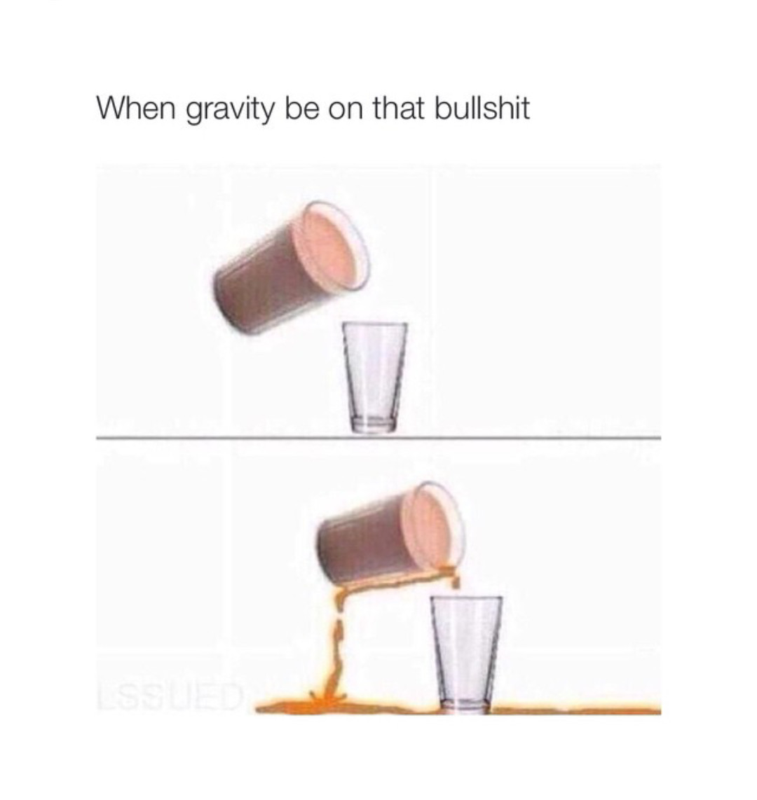 Why you do this gravity - meme