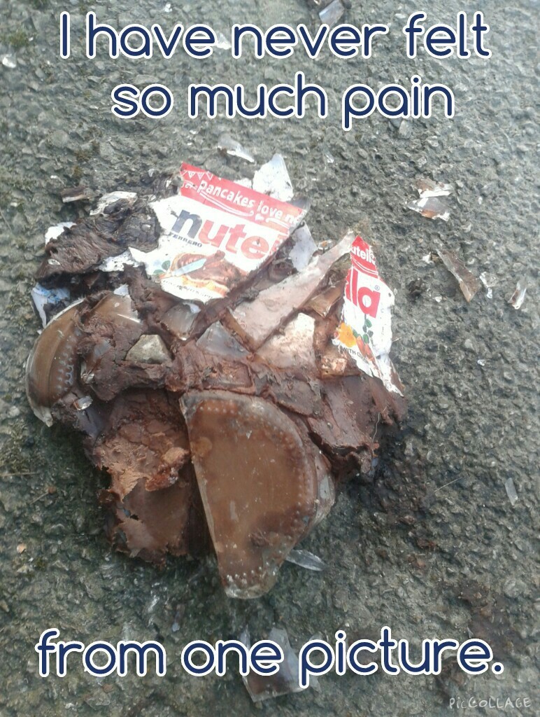 Saw this on the way home from school today, a moment of silence for the person who had to experience this pain. :'( - meme
