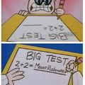 "big test" yeah right