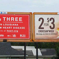 1 personne sur trois en Louisianne va mourir d'une maladie du cœur ...Burger king ou Mcdo ? (Quick c'est illegal dans les commentaires)