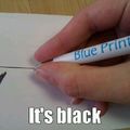 its black
