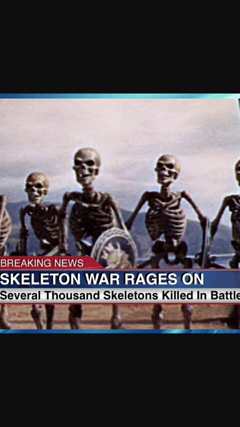 Life doesnt end if you dont fight in the skeleton war - meme