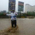 Iranian Police , yesterday after raining