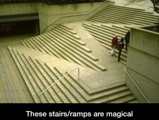 Magical stairs/ramps - meme